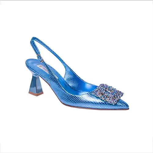 Valentina Sentell Shoe And Bag - Sky Blue