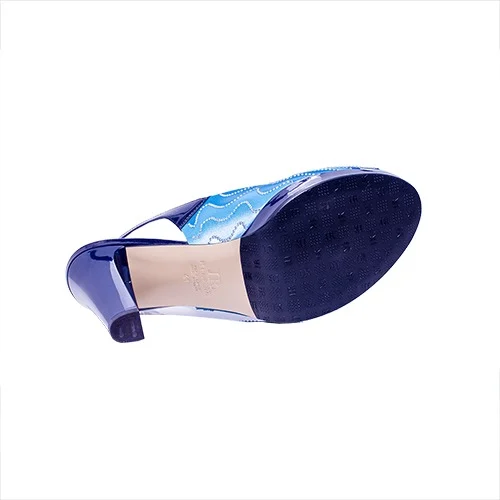 Sky Blue Heel Sandal