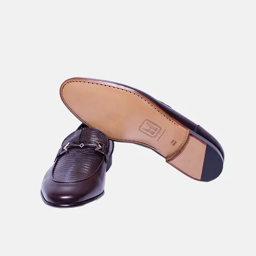 Moreschi Stamp Leather Brown Shoe