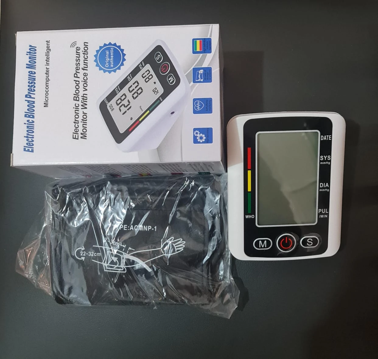 Electronic Blood Pressure Monitor with Voice Function.