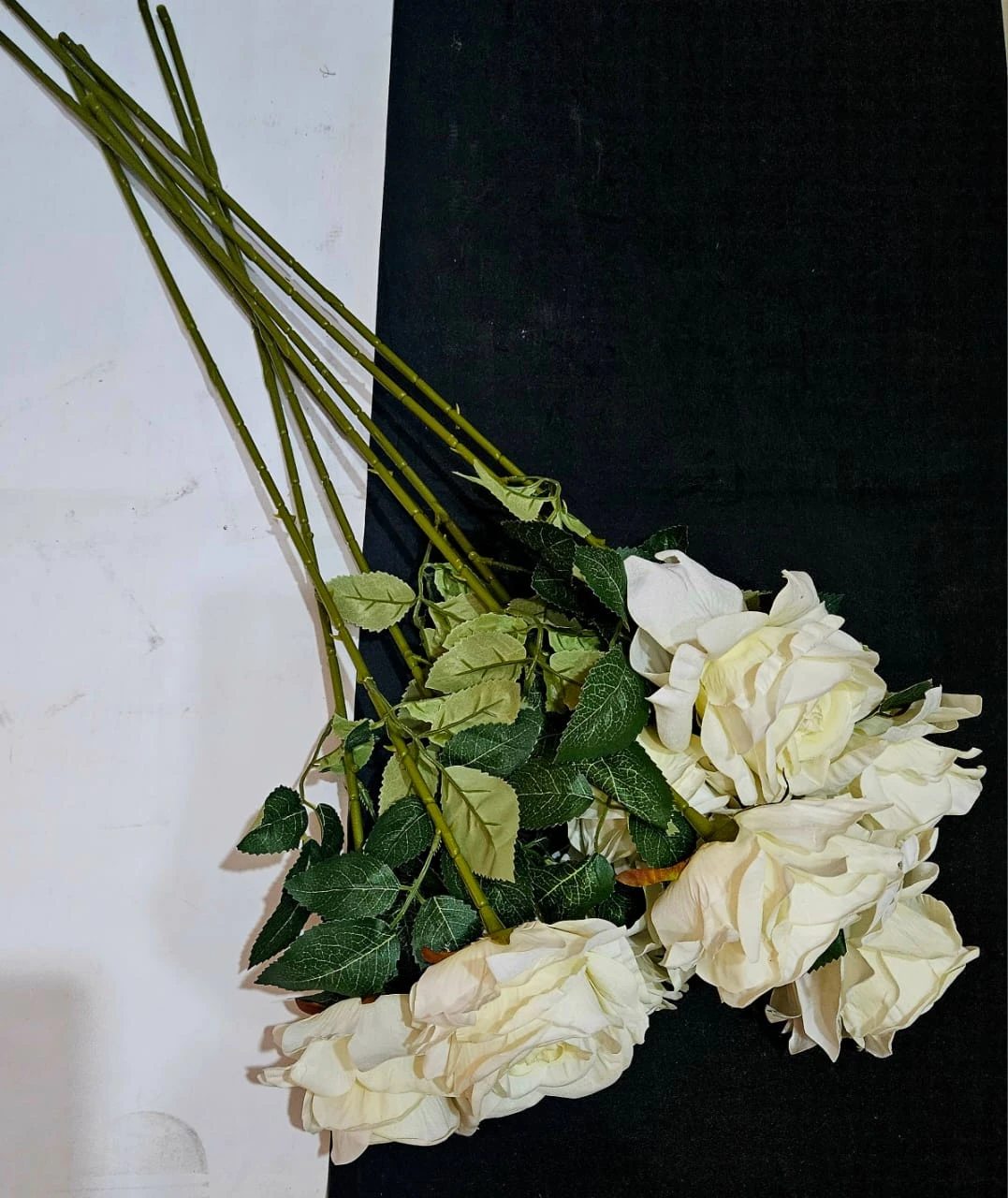 Long Rose Flower. (White)